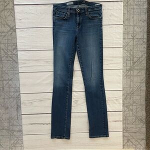 Ag Adriano Goldschmied Blue Straight Leg Jeans